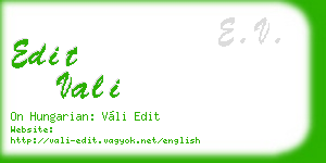 edit vali business card